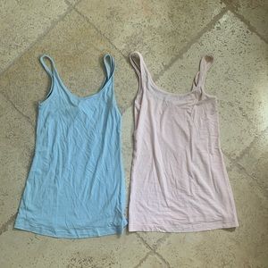 Two Lululemon workout tank tops